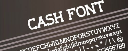 Cash-font