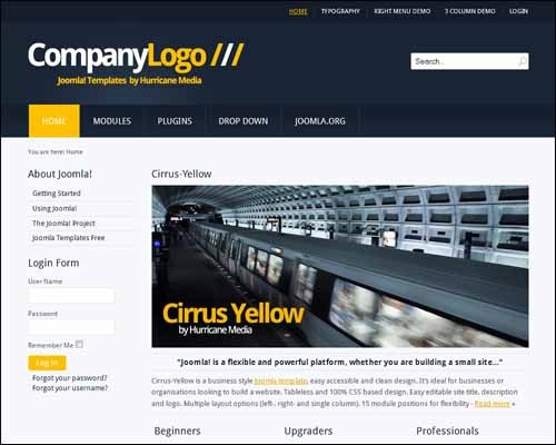 cirrus-yellow-free-joomla-template