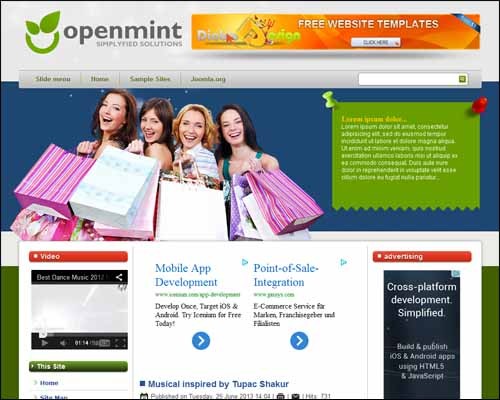 open-mint-free-joomla-template