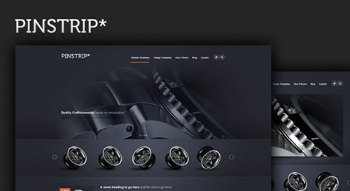 pinstrip-free-psd-website-template