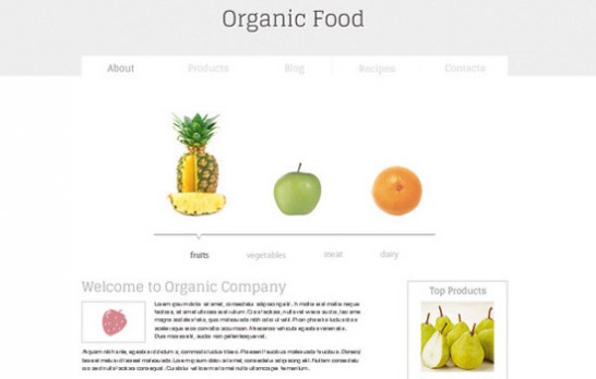 Minimal-HTML5-Template-for-Organic-Food-Website