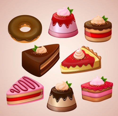 Cute-cake-design-vector-graphics