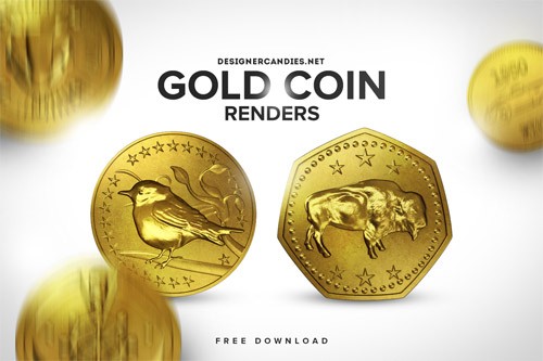 free-gold-coin-renders
