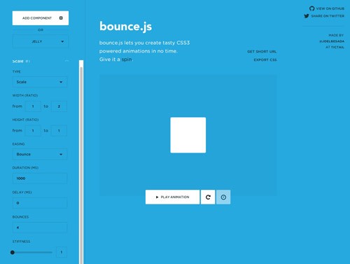 CSSアニメーションを簡単・思いのままに作成できてしまう「Bounce.js」
