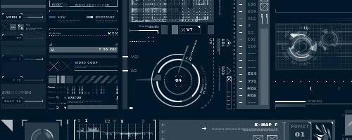 ハイテク・SF・HUD・サイバーな無料のPhotoshop用ブラシ800+