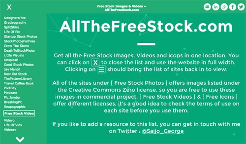 無料のフリー写真・動画・アイコン素材を効率よく探せる「AllTheFreeStock.com」