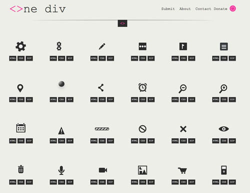 アイコンはCSSの時代へ!?こんなにある無料のCSSアイコン500+