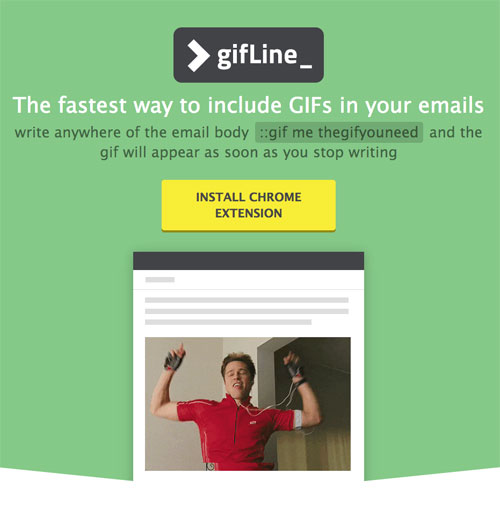 インパクト大！Gmailに一瞬にしてGIFアニメーションを添付できるChrome機能拡張「Gmail GifLine」