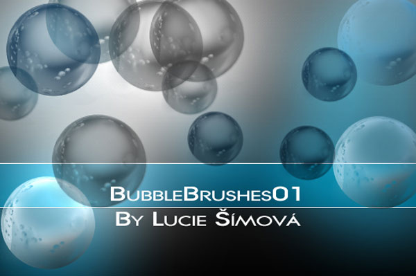 Photoshop用の泡・バブル・水滴系フリー/無料ブラシセット