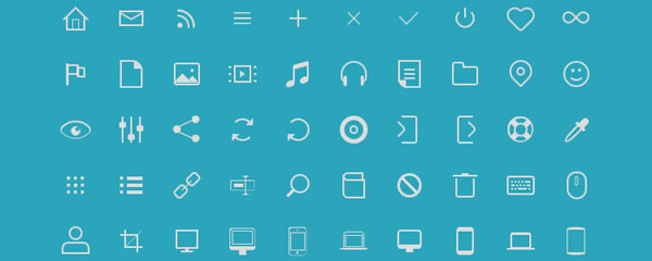 おしゃれなアイコンがいっぱい! おすすめのフリーアイコンセット50（2015年版）
