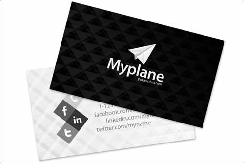 black-and-white-business-card-template