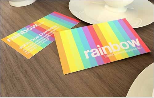rainbow-business-card-template